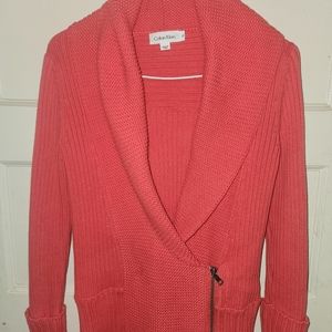 Calvin Klein Cardigan 1/4 Zip Size XS